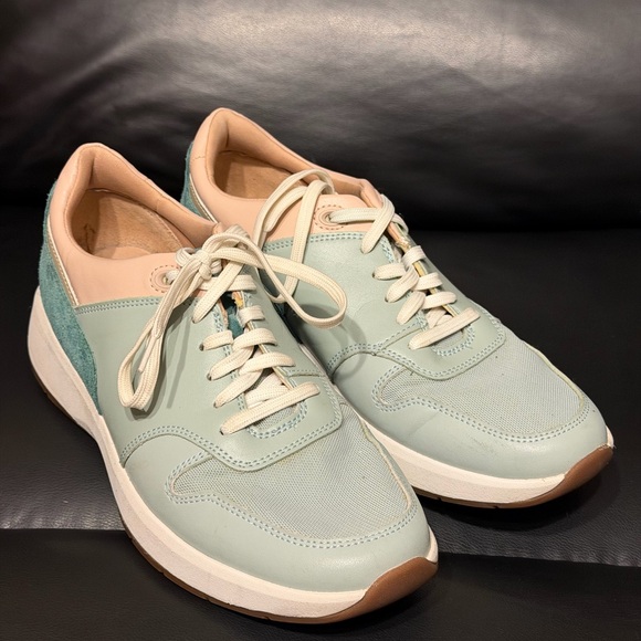 Rockport Shoes - Rockport ProWalker Women’s Size 10 Mint Leather Comfort Sneakers CJ1077